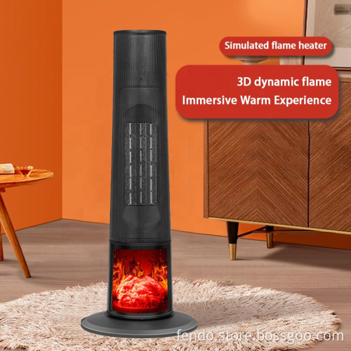 1000W/1500W PTC Ceramic Fan Heater with 2 Heat Settings and 12H Timer